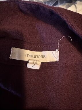 Maurices Deep Plum Women's Blouse/dress